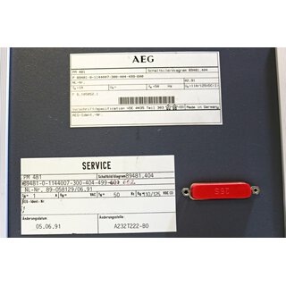 AEG PM 481 P89481-0-1144007-300-404-499-602 Current Limiter/Protector -used-