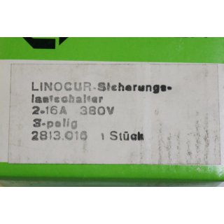 Linocur Sicherungslastschalter Typ 2813.016 -Neu/OVP