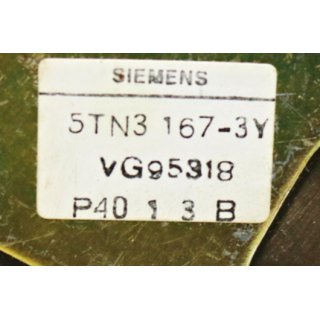 Siemens Ein-und Ausschalter 5TN3-167-3Y-Gebraucht/Used