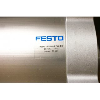 Festo Pneumatikzylinder DSBG-160-600-PPVA-N3 (583162) -Neu/OVP