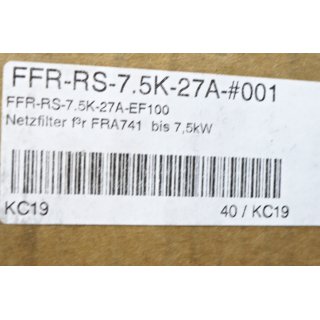 Mitsubishi Netzfilter FFR-RS-7.5K-27A-#001 7,5KW-Neu/OVP
