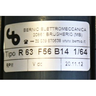 BERNIO R63 F56 B14 1/64 Getriebe i=64 -unused-