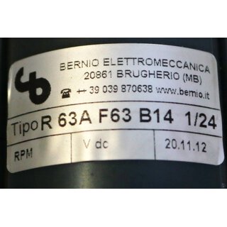 BERNIO R63A F63 B14 1/24 Getriebe i=24 -unused-