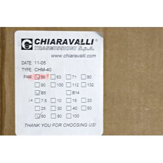 CHIARAVALLI CHM40 56 B5 Schneckengetriebe i=60 -OVP/sealed- -unused-