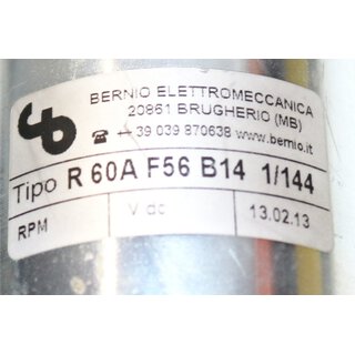 BERNIO R60A F56 B14 1/144 Getriebe i=144 -unused-