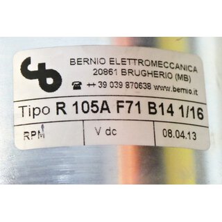 BERNIO R105A F71 B14 1/16 Getriebe i=16 -unused-