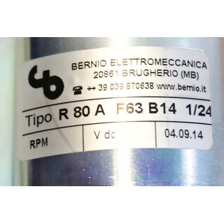 BERNIO R80A F63 B14 1/24 Getriebe i=24 -unused-