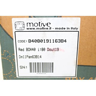 E-MOTIVE RED BOX40 B4080191163B4 DM:11 PAM:63B14 80 Dout 19 - Neu/OVP