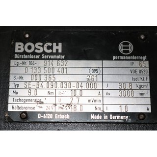 BOSCH SE-B4 090.030-04.000 Servomotor -used-