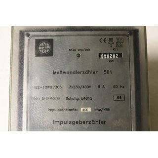 NZR Mewandlerzhler IGZ-FDWB7303- Gebraucht/Used