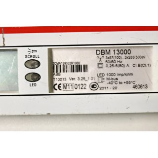 ABB Energieverbrauchszhler DBM 1300 3x288 ( 500) V- Gebraucht/Used