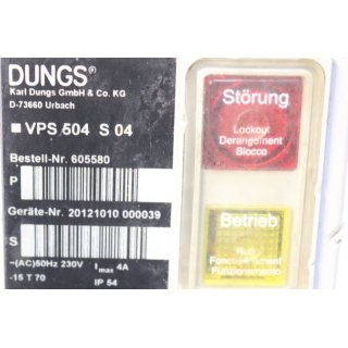 DUNGS VPS 504 S04 Dichtheitskontrollgert- Gebraucht/Used