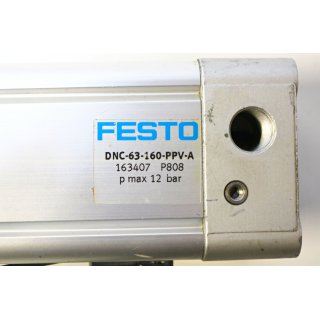 FESTO Profilzylinder DNC-63-160-PPV-A -Gebraucht/Used
