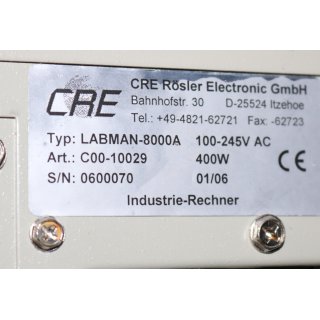 FOBA D10F Faserlaser und Steuerung +  CRE Rsler Industrierack- Gebraucht/Used
