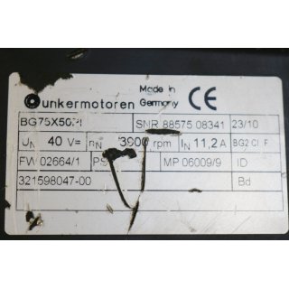 Dunkermotoren Typ BG75X50PI +Getriebe PLG75 -Gebraucht /Used
