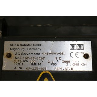 KUKA Servomotor KK4EY-YYYY-021 rpm3000 -Gebraucht/Used