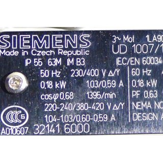 Siemens 1LA9063-4KA10 SIMOTICS GP -OVP/unused-