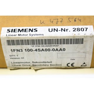 SIEMENS Linear Motor System 1FN3 100-4SA00-0AA0- NEU/OVP