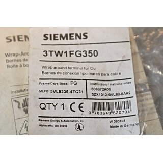 Siemens 3TW1FG350 Wrap Around Terminal Kit  gebraucht/used