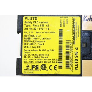 PLUTO Safety PLC system Type Pluto S46 v2 -Gebraucht/Used