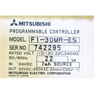 Mitsubishi Programmable Controller F1-30MR-ES- Gebraucht/Used