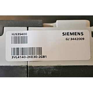 Siemens HJGA HJS3S400  3VL4140-2KE30-2GB1 Leistungsschalter OVP -Neu