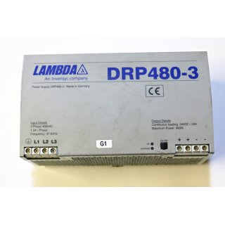 LAMBDA Netzteil TypDRP480-3 -Gebraucht/Used