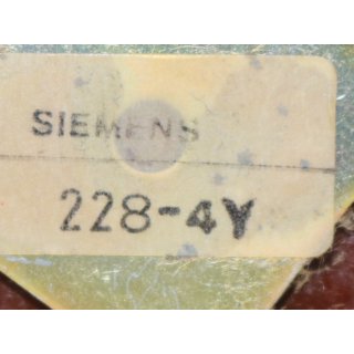 SIEMENS Schalter 228-4y- Gebraucht/Used