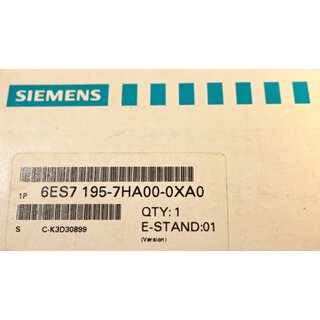 Siemens Simatic 6ES7 195-7HA00-0XA0 -Neu