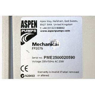 ASPEN Pumpen Typ Mechanical FP2078 -Gebraucht/Used