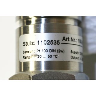 STULZ Sensor Typ 1102535, Pt 100 DIN -Gebraucht/Used