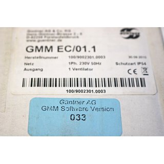 Gntner GMM EC/01.1 Motor Management Steuergert -unused-