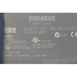 SIEMENS 1P6ES7 321-1BL00-0A0 32x24 SM321- Gebraucht/Used