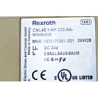 Rexroth CML40.1-NP-220-NA-NNNN-NW- Gebraucht/Used
