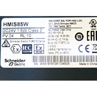 Schneider Electric HMIS85W+ HMIS5T- Gebraucht/Used