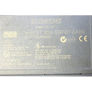 Siemens  Simatic S7 6ES7 326-2BF01-01B0 -Gebraucht/Used