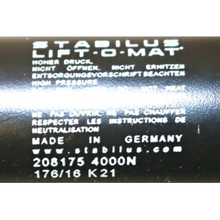 STABILUS LIFT-O-MAT 208175 4000N Gasfeder -unused-