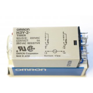 OMRON Typ  H3Y-2-TIMER  200VAC  -Neu /OVP
