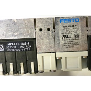 FESTO Ventilinsel MPA-FB-SP-V 541082 D402-Gebraucht/Used