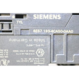 SIEMENS Simatic 6ES7 193-4CA50-0AA0- Gebraucht/Used