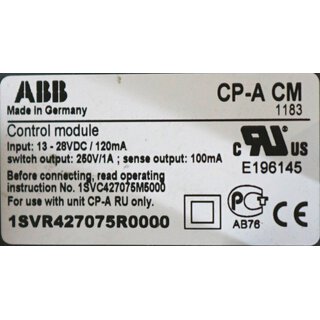 ABB CP-A CM 1SVR427075R0000 Control module -unused-