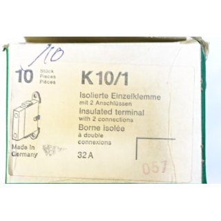 Klckner Mller Isolierte Einzelklemme K10/1- NEU