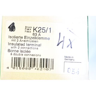 Klckner Mller Isolierte Einzelklammer K25/1- NEU