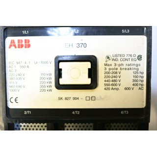 ABB EH 370  Leistungsschutz- Gebraucht/Used