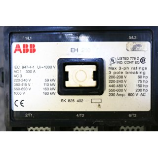 ABB EH 210 Leistungsschutz- Gebraucht/Used