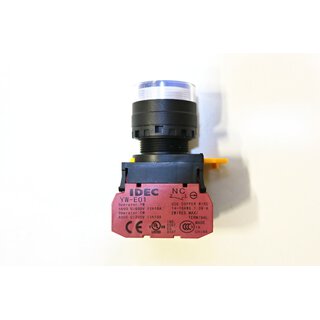IDEC YW1L-M2E01Q0R Drucktastenschalter wei -OVP/unused-