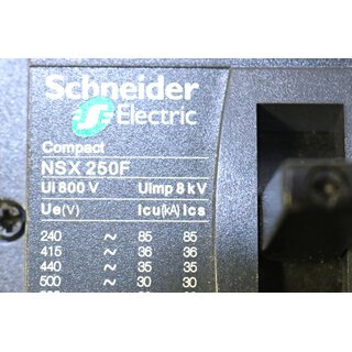 Schneider Compact NSX250F Leistungsschalter -used-
