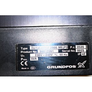 Grundfos PFU 2000 Deltacontrol 2000 ME -Gebraucht/Used