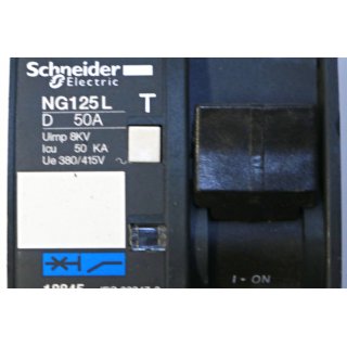 Schneider Electric Leistungsschalter NG125L- Gebraucht/Used