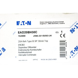 EATON EAD20BH30C Miniatur Leistungsschalter -OVP/unused-